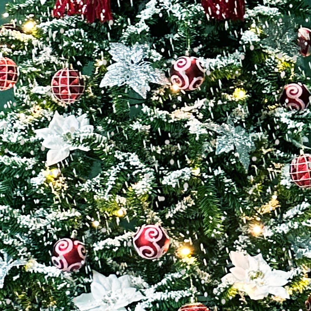 Snowing Christmas Deer Head Hugger Christmas Tree for Xmas Holiday Winter Party Supplies