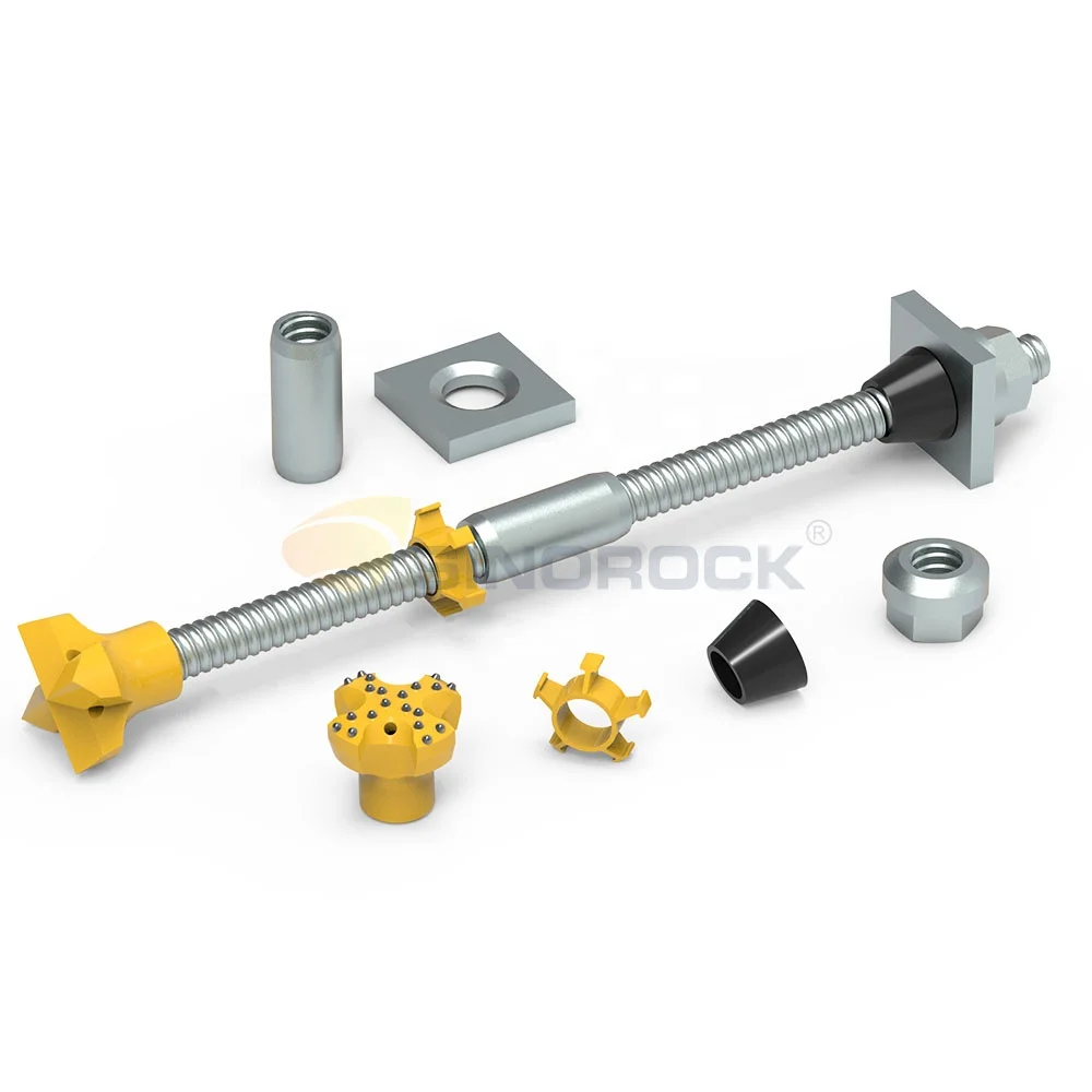 SINOROCK SDA самосверлящий анкерный болт микросвай R32 R38N T30 T40 гальванизированная грунтовая гвоздь