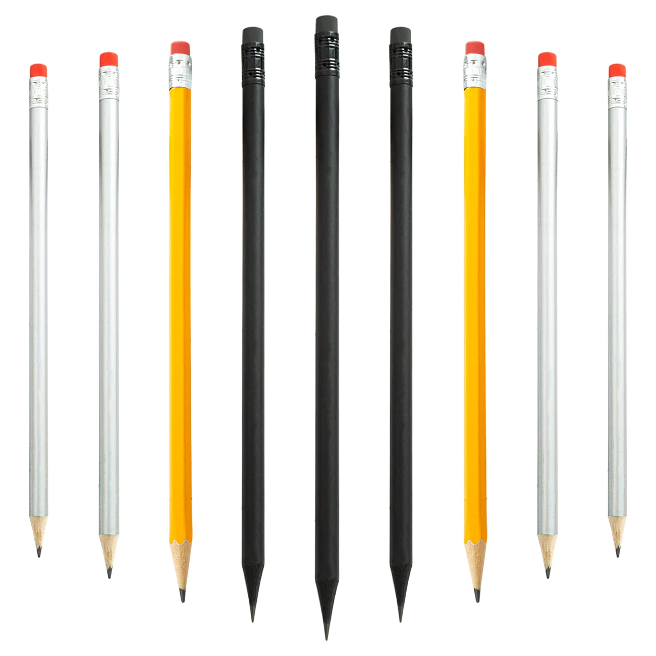 Promotion printed Cheap Black wooden Multi-color pencil HB Pencil With Customized Logo