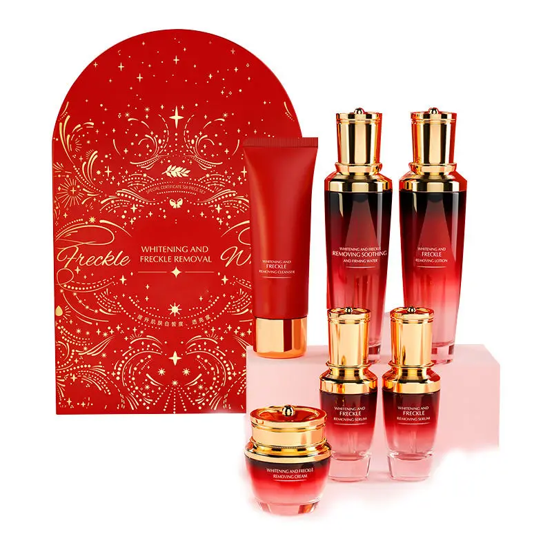 Private Label Luxury Rejuvenating Lady Facial Skincare Kit Face Serum Eye Anti Aging Brightening Skin Care Set