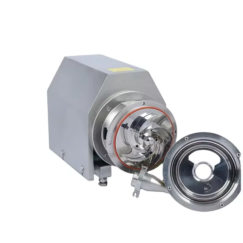 Food Grade Stainless Steel 304 316L Mechanical Seal Dairy Milk Wine Transfer Tri Clamp Centrifugal Pump With Discharge Valve