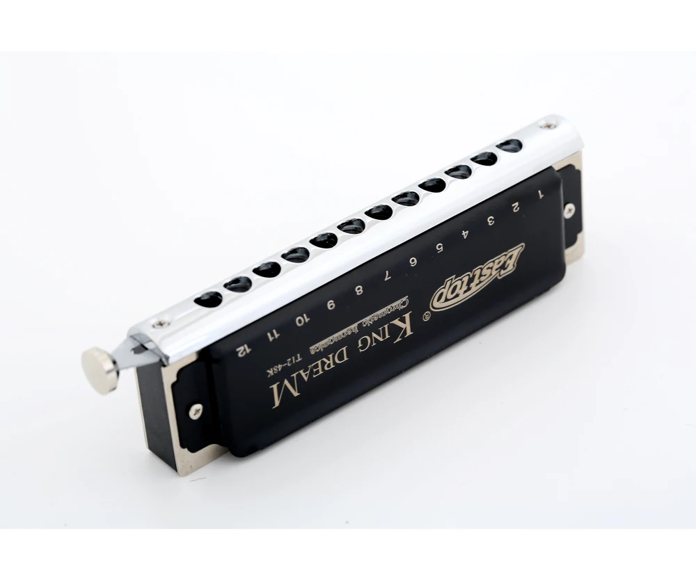 
T12-48K easttop chromatic harmonica golden dreamer 12hole harmonica key of c in zip pouch 