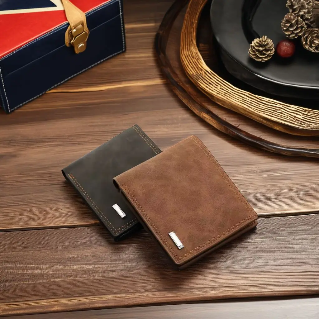 New Slim PU Leather Credit Cards Holder Trendy Pocket Luxury PU Minimalist Coin Purse Custom Logo Designs Leather Mens Wallet