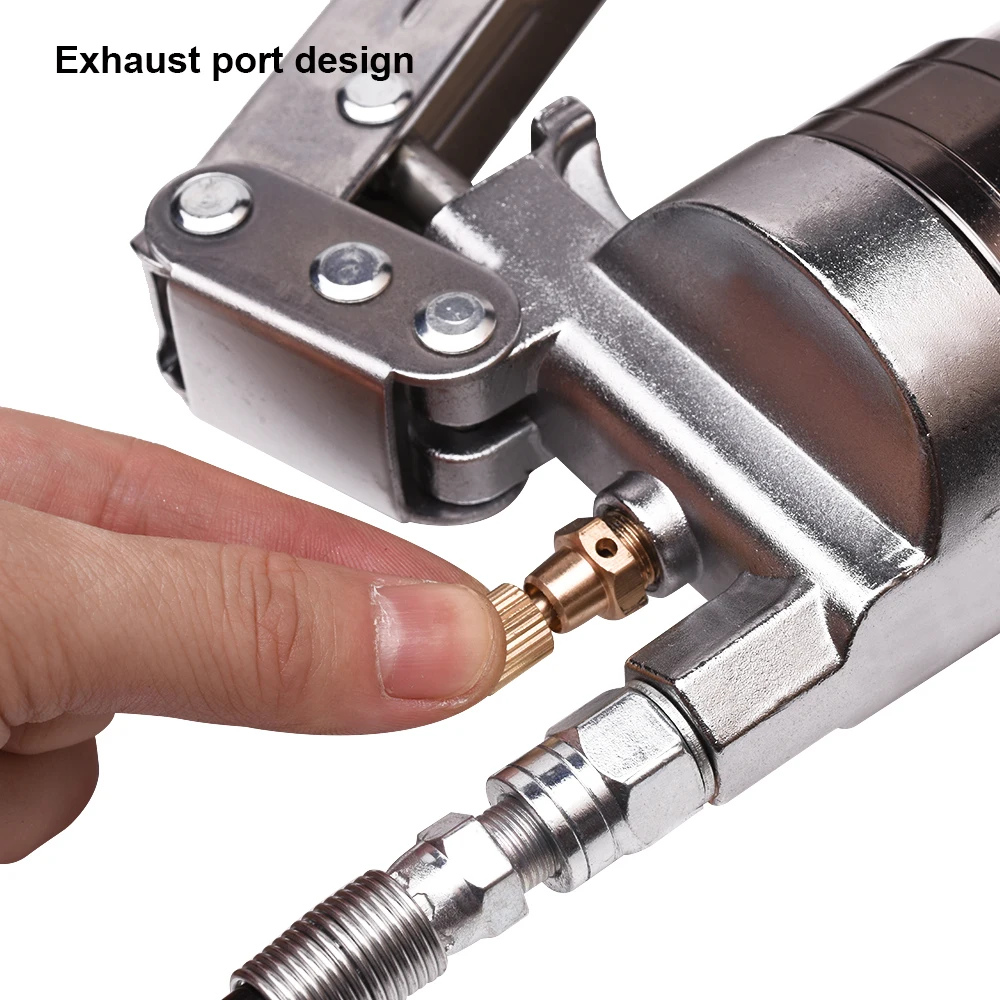 Harden 900CC Double Pump Pressure Hand-operated Grease Gun for Auto Repair Lubrication Tools