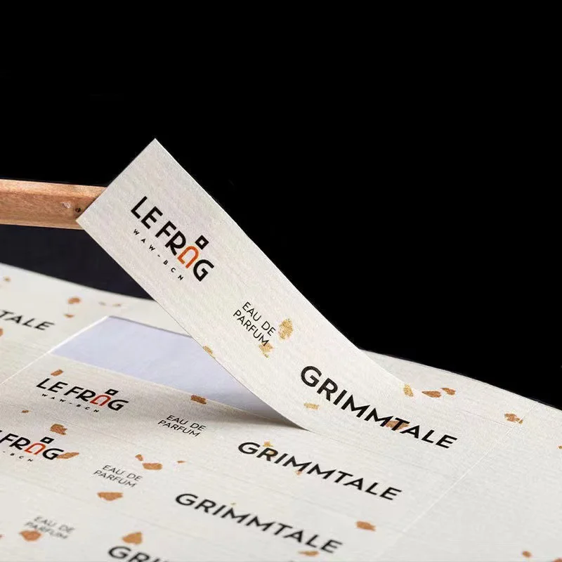 Self Adhesive Sticker Label Custom Logo Printing Golden Foil Stickers Custom Adhesive Brand Logo Sticker