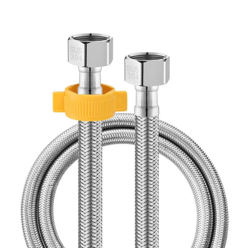 high quality high temperature stainless steel wire braided flexible hose for plumbing