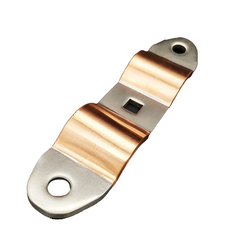 Custom silver tinned copper foil soft connection red copper strip soft connection welding machine bus switch cabinet copper soft (1600206231087)