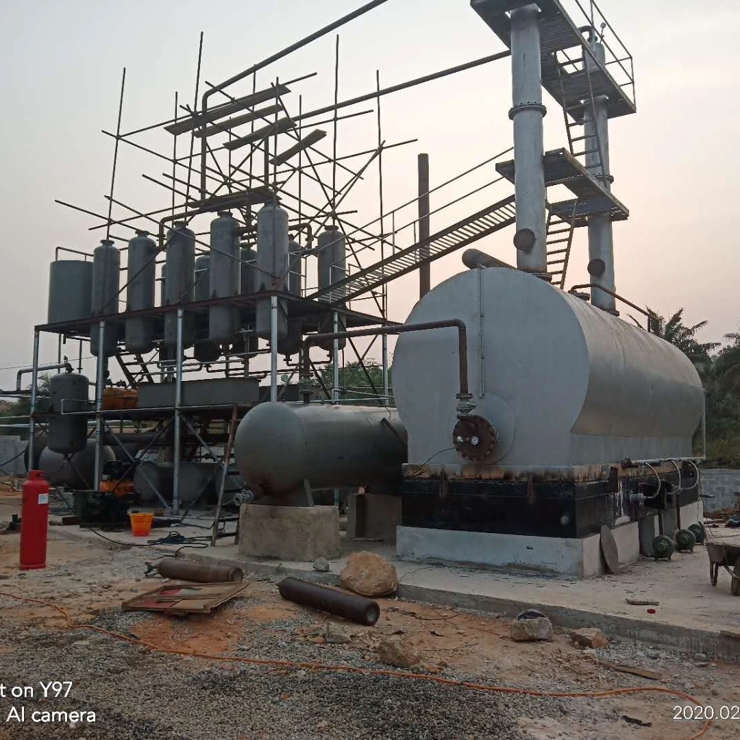 Used Oil Distillation Plant Recycling Filtering Equipment Tyre Pyrolysis Oil Refinery Machine