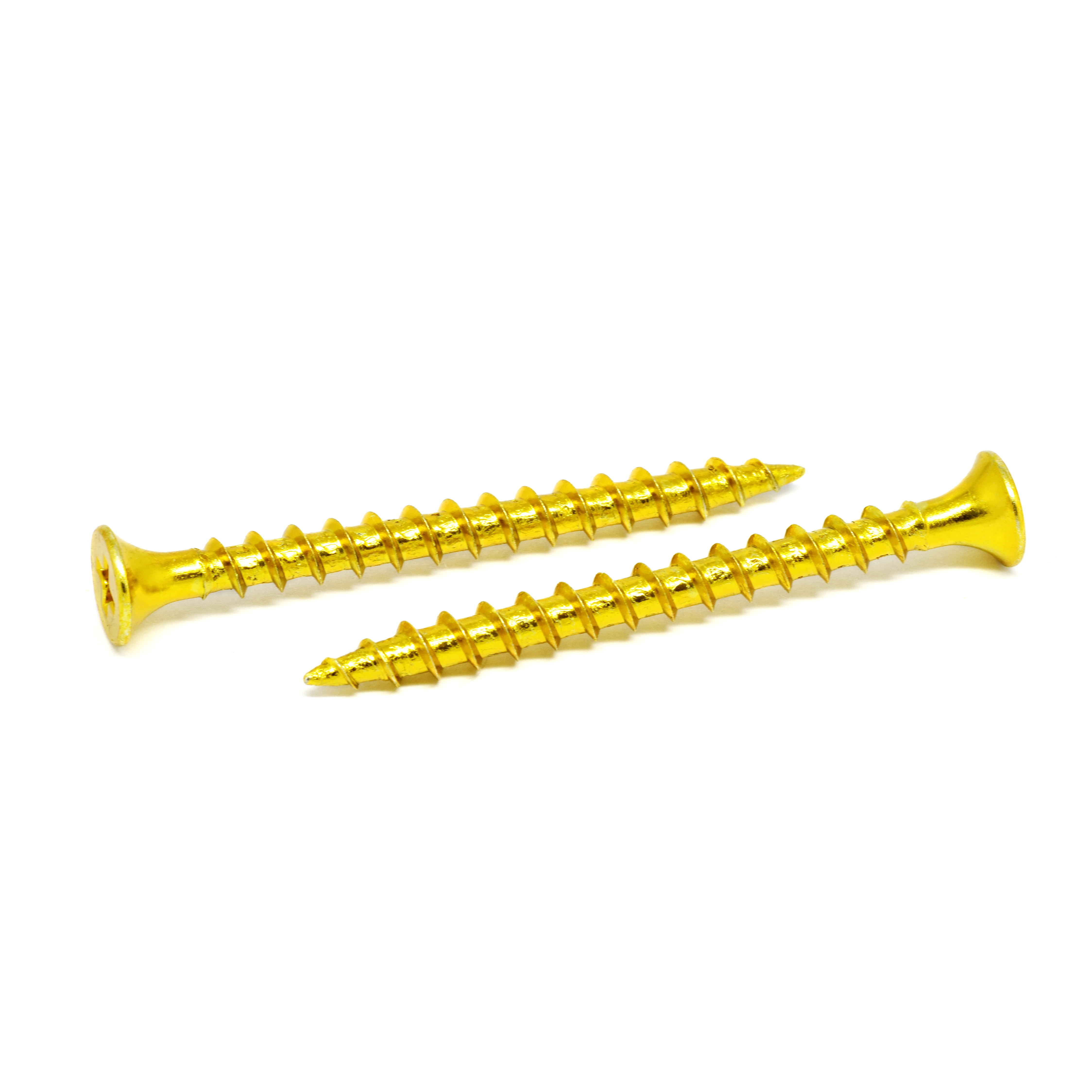 Yellow Zinc Plated Cross Recessed Countersunk Head Particle Board Self-tapping Wood Screw Hardware Screw