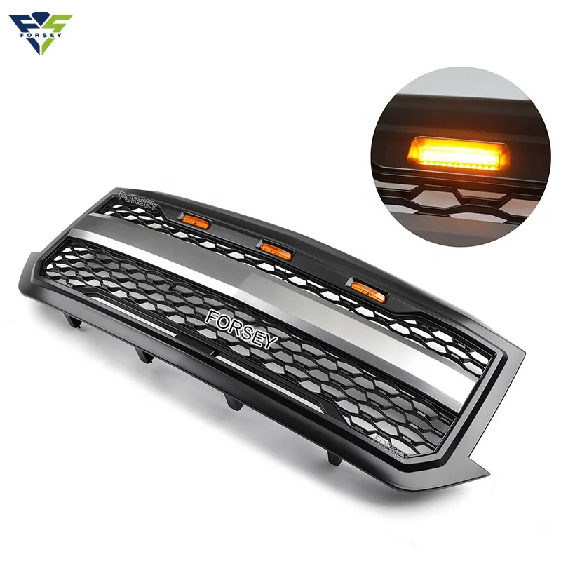 Chevy Car auto front bumper Grille fit for Silverado Chevrolet 2016 2017 2018 Replacement Mesh Grille With LED