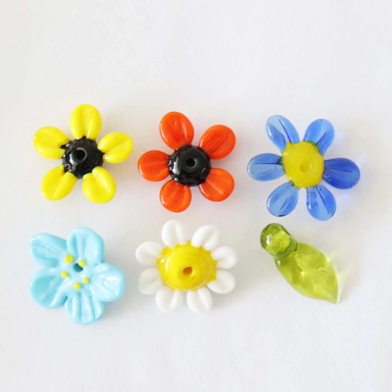 Бусины из муранского стекла с отверстием для изготовления ожерелья и браслета, 2 см