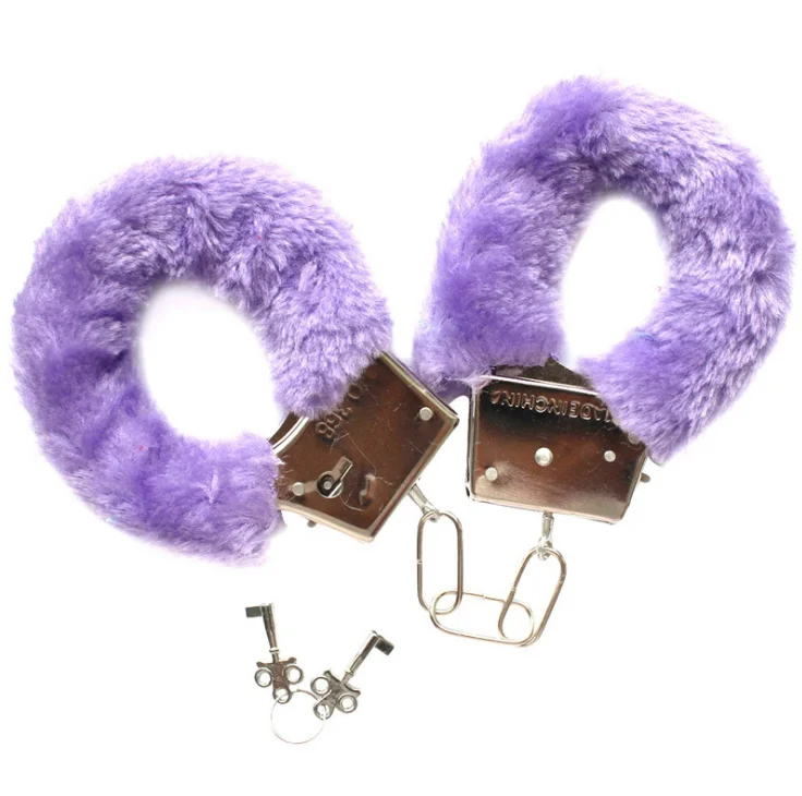 Black Sexy Soft Fluffy  Wrist Handcuff Sex Gift Toys Love Cuff High Quality Toy Cheap Handcuffs