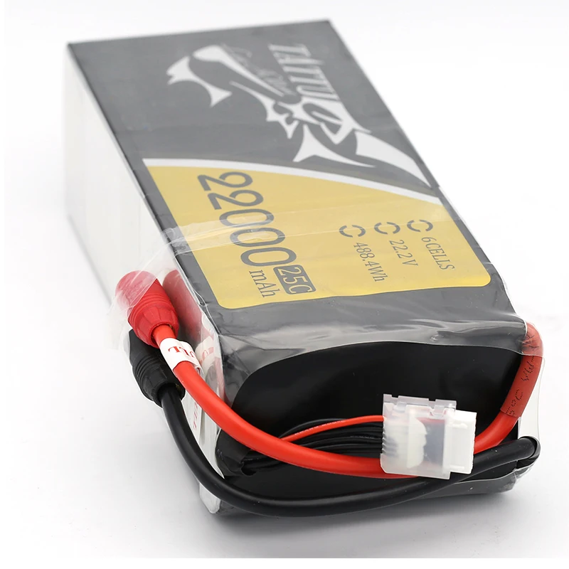  TATTU 22000mAh 22 2 V 6S LiPO батарея Burst 25C для большой нагрузки Multirotor FPV Дрон гексакоптер