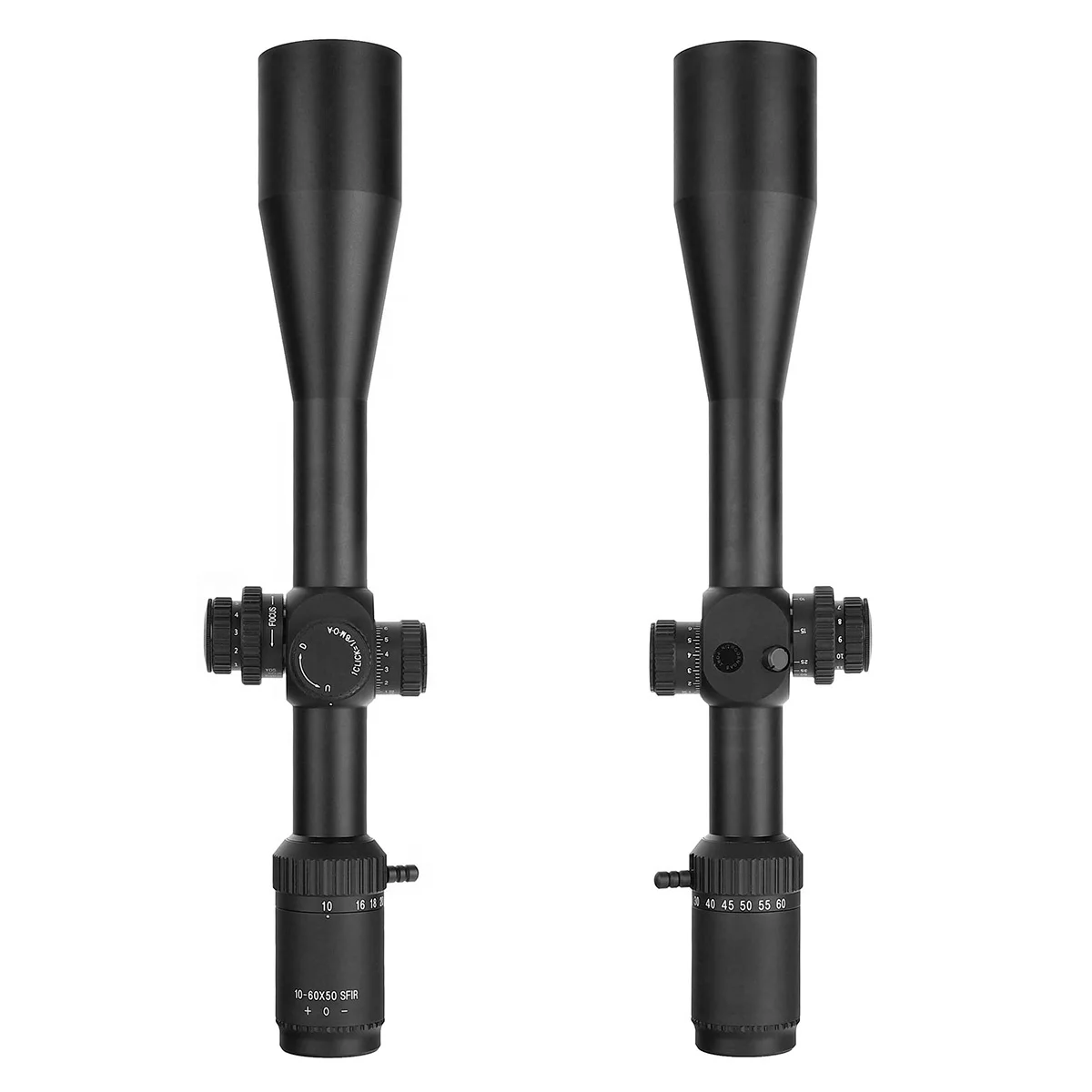 YSC OEM New Arrivals 10-60X50 SFIR Scope Long Range Side Focus Scope 1/8 Click Value Optic Sights
