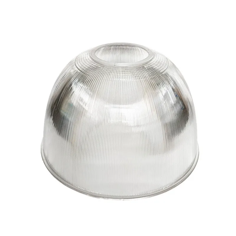 16inch three hole cheap price transparent pc plastic lampshade for 100w 150w 250w waterproof led high bay light reflector