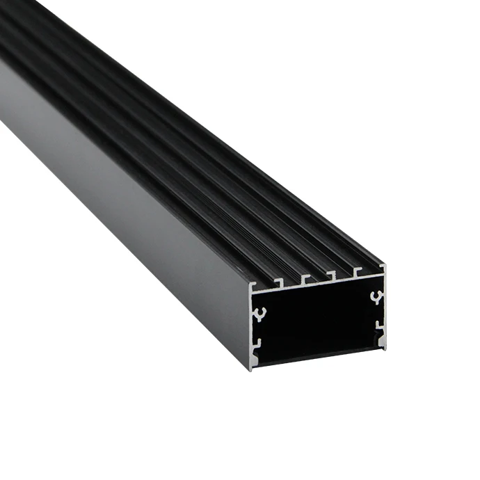 Black and white extruded aluminum profile, used for LED light strip, black aluminum black cover aluminum profile