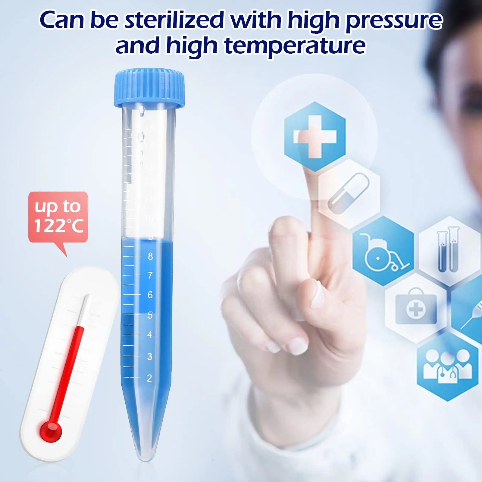 High-quality Cell Culture Centrifuge Tubes 15ml & 50ml Conical Tubes