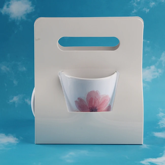 KaiMai White Party favor treat box with handle candy snack for gift birthday and other party sublimation supplies