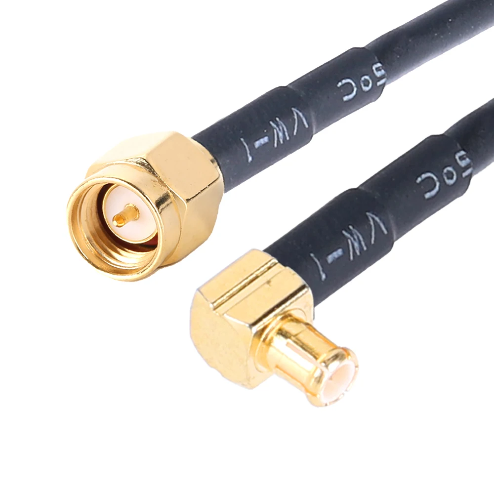 Adapter Cable RG174 SMA-K Female To MCX-JW Male Bent Jumper RF rfid rf antenna Coaxial Cable