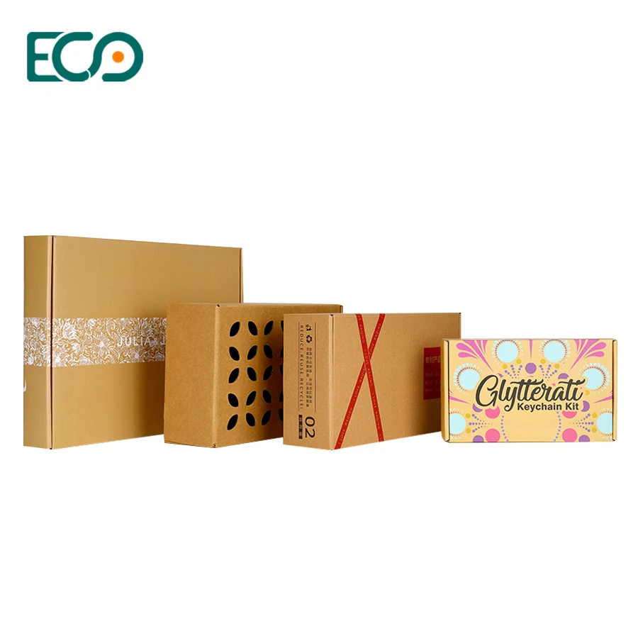 Shock-proof Insert Recycled Custom Corrugated Paper Packaging Box With for Body Lotion and Shampoo
