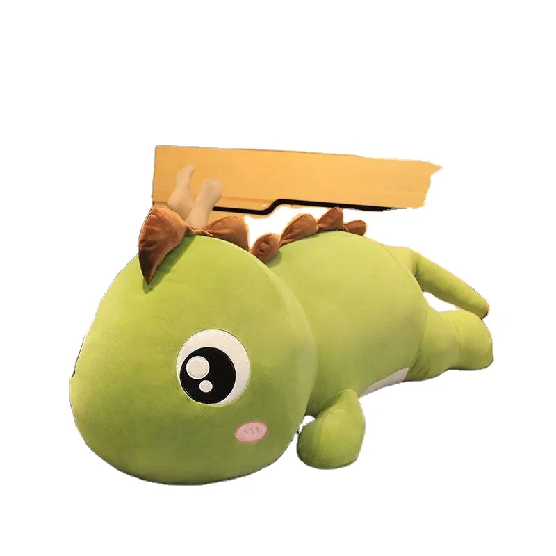 2023 New Custom cute things  big eyes dinosaur stuffed animal toys sleeping plush pillows cushions girl  gifts
