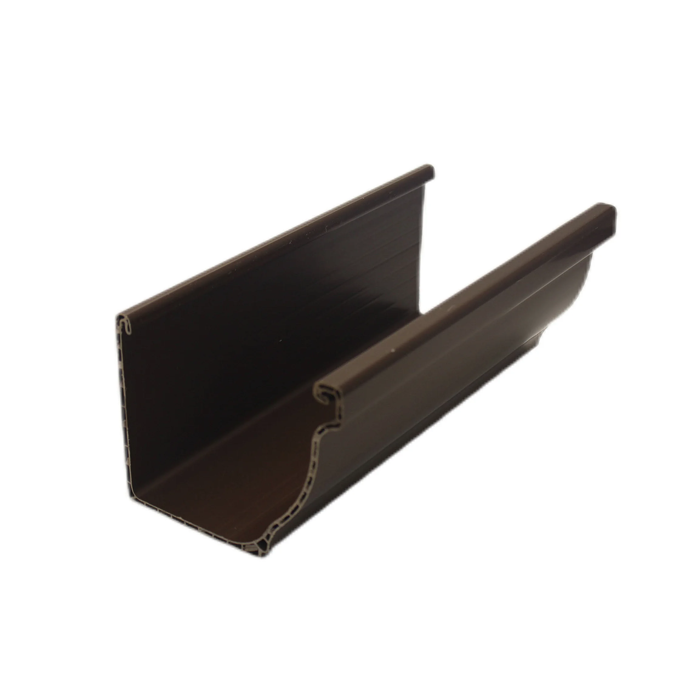 100% новый материал ПВХ желоба 5 2 дюймов коричневая система дождевой воды для сбора