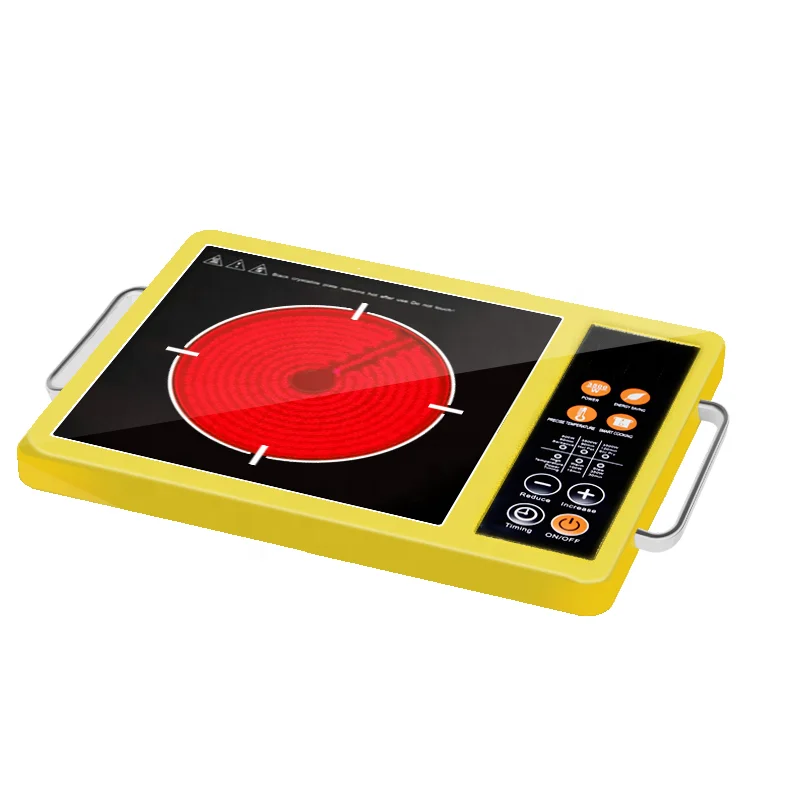 Customized 2000W Portable Electric Ceramic Infrared Cooker Hotplate Stove Metal Case with Press Button Control for Home Use