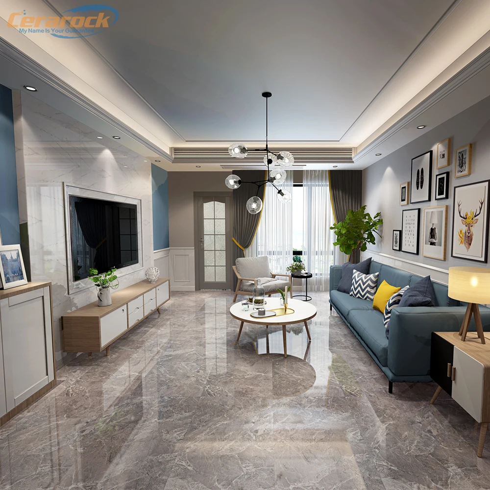 virgin  interior AC3 AC4 600x1200mm glossy MSPC flooring tiles, MSPC wallboard