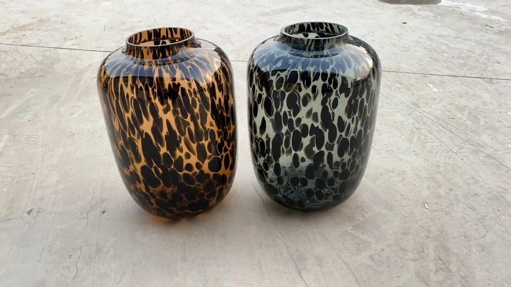 wholesale large tall glass cylinder vase colored glass flower vases with home decor