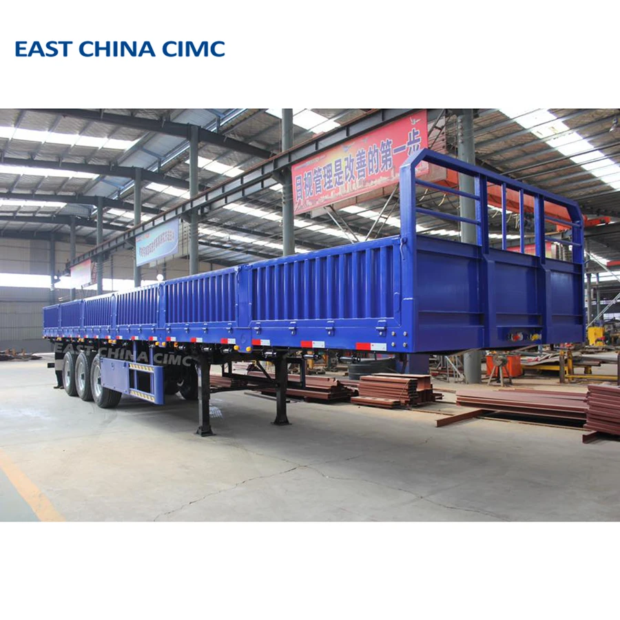China Manufacturer Good Quality 40 ton Tri-axle Side Wall Semi Trailer For Sale