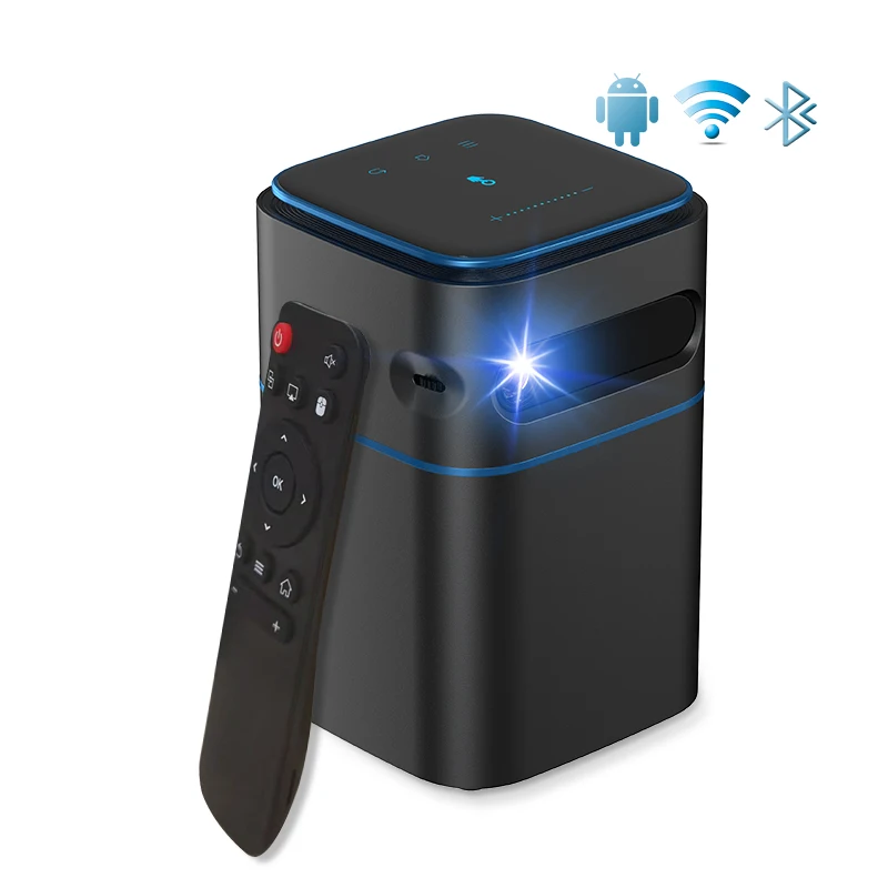  Smart Touch Vedio мини карманный проектор для домашнего кинотеатра Android Мобильный светодиодный 1080p 4k Портативный DLP