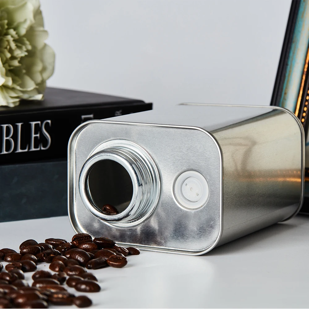 220g Degassing Valve Food Grade Tin Can Customize For Coffee Bean Storage Coffee Packaging