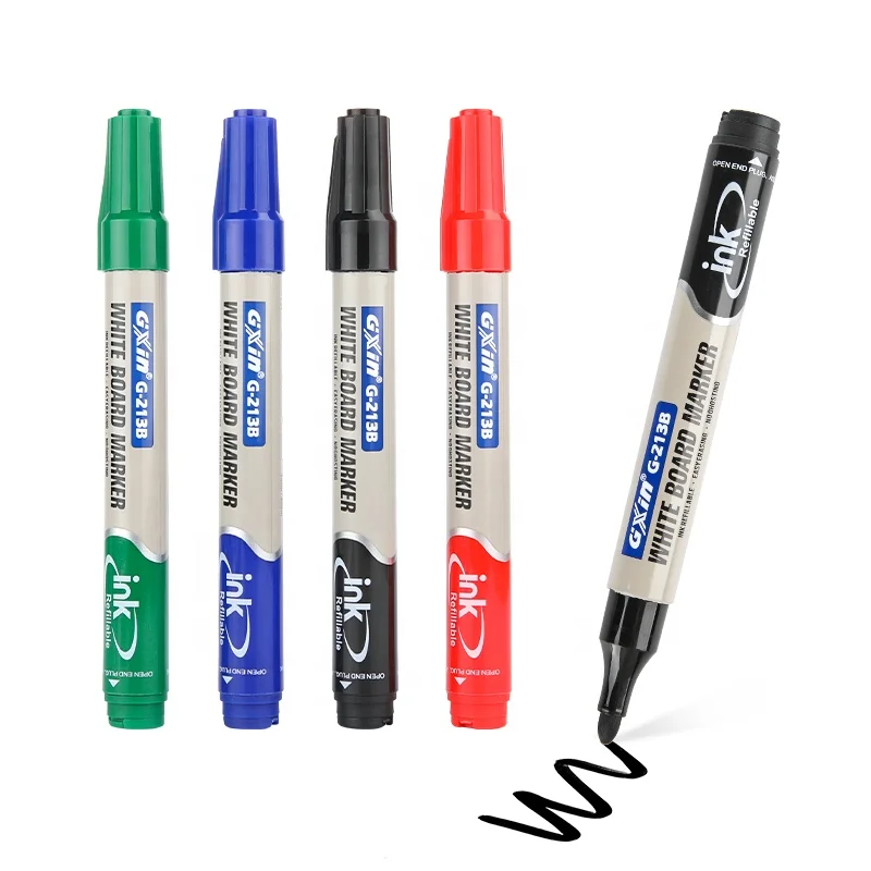 Gxin G-213B Wholesale writing smoothly Non Toxic Refillable marker quick drying White board marker pen for office