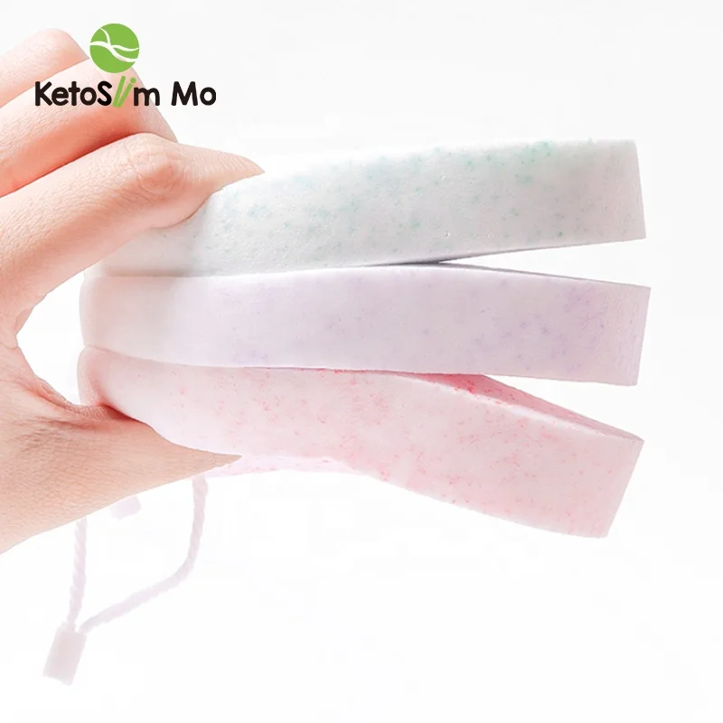 High Quality Natural Facial Exfoliating Skin Care Private Label Organic Konjac Sponge esponja biodegradable