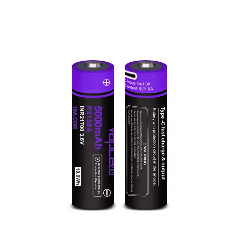 Быстрая зарядка Vapcell P2150A 21700 5000mah 10A длительный цикл перезаряжаемая литий-ионная батарея с PCB
