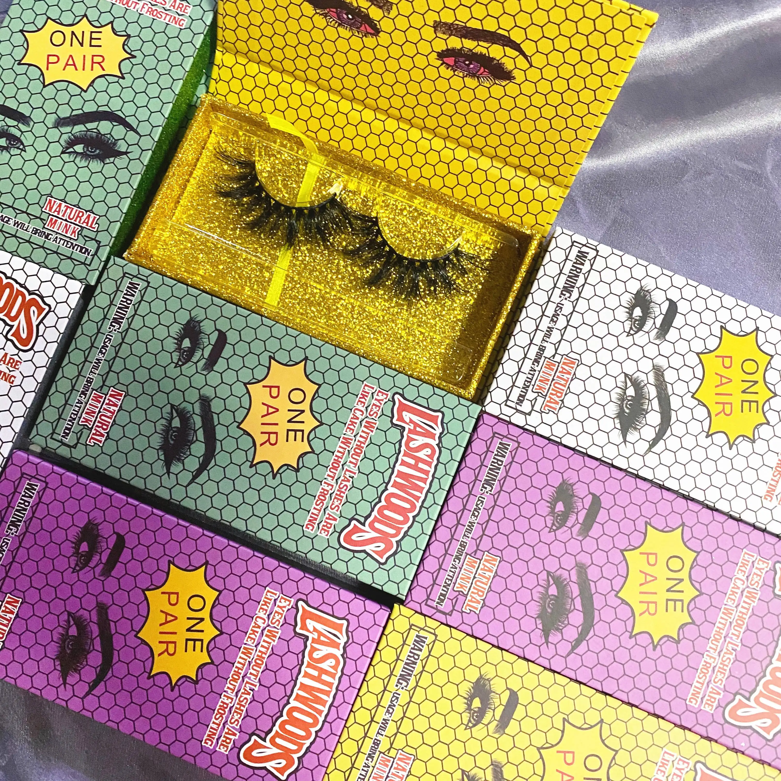 
25mm faux mink eyelashes wholesale private label custom eyelash packaging box mink lashes3d wholesale vendor 