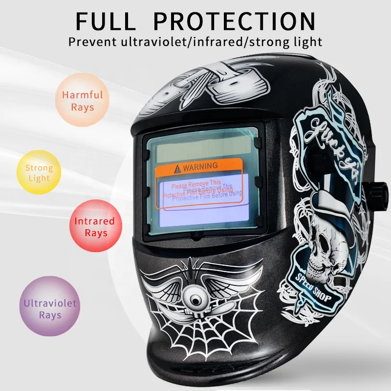 TRQ Arc Welder Industrial Work Protection Welding Helmet Automatic Lights Out Powered Air Purifying Respirator