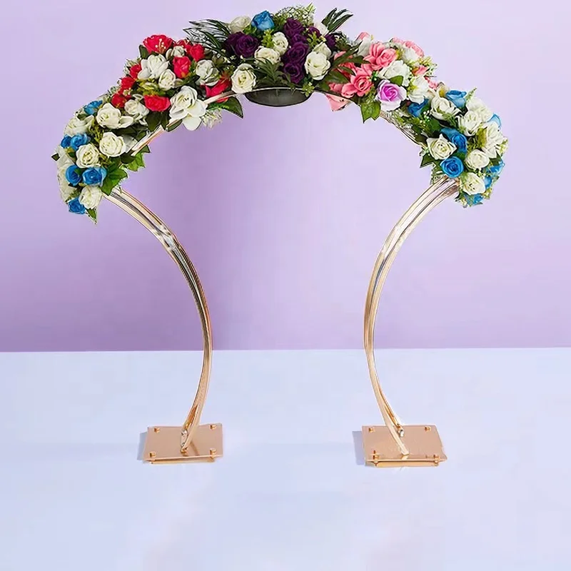 Wedding Props Layout Road Guide Flower Arch Wedding Table Decoration  Iron Flower Arch for Wedding