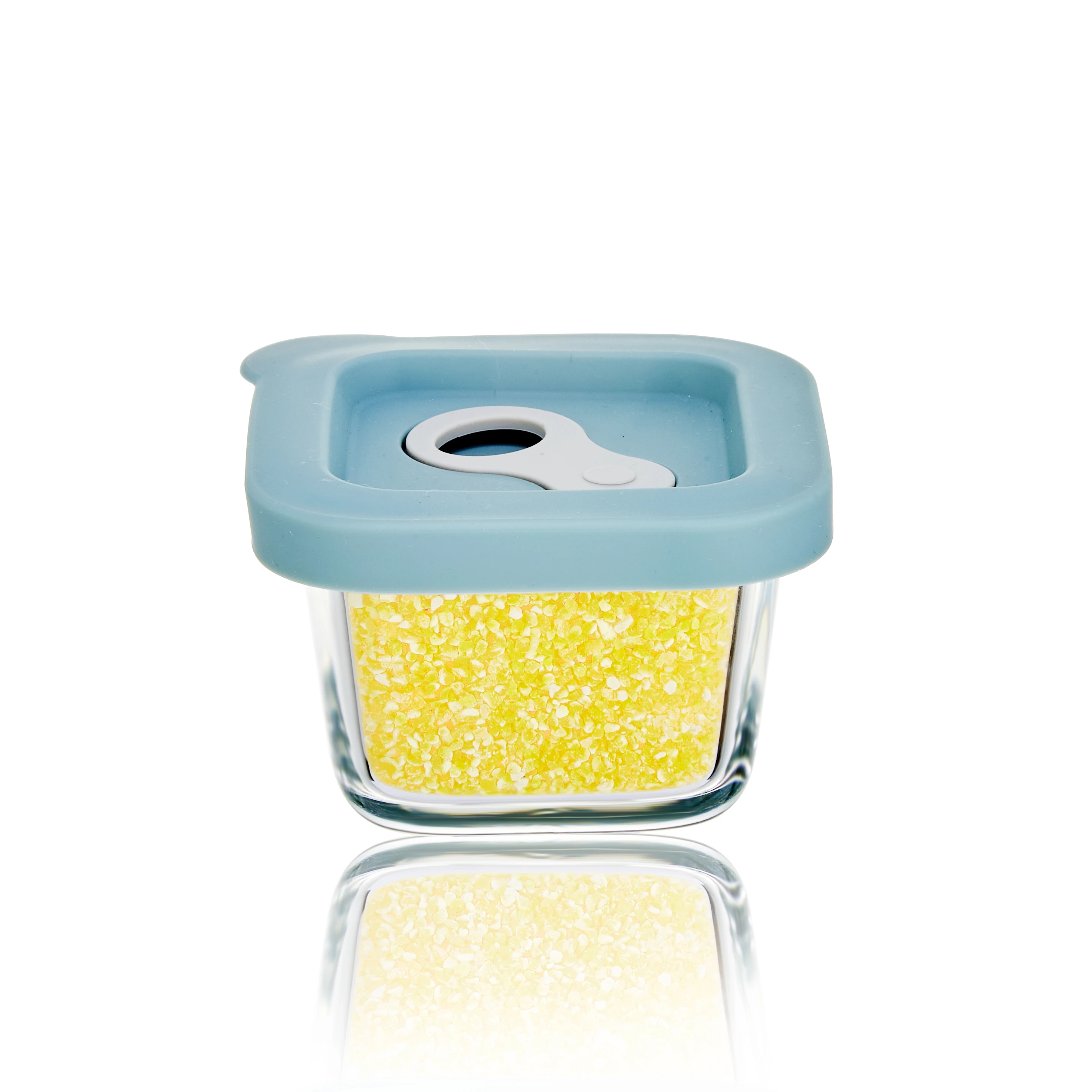 LINUO 150ml 5 oz  Baby Food Storage Jars  with silicone Lids Reusable Small Glass   Containers