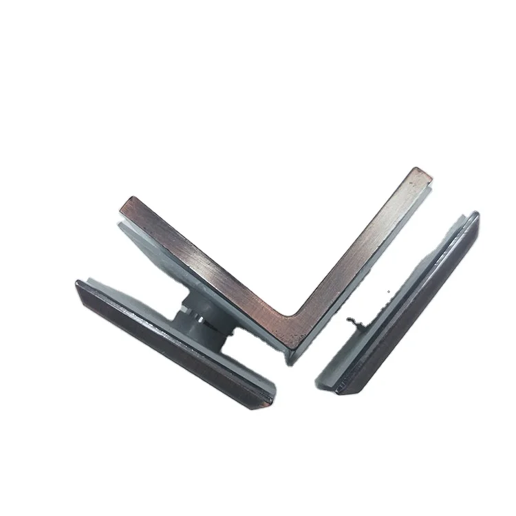 Square Glass Hinges for Fixed Wall 90 Degree Bedroom/Office Wall Attachments Glass Accessories for Beds