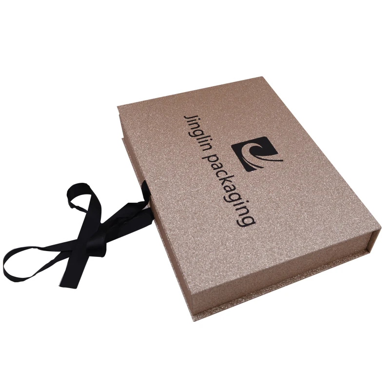 
Low price custom LOGO luxury carton packaging box gift box underwear scarf hat wig hair bundle packaging box ribbon design 