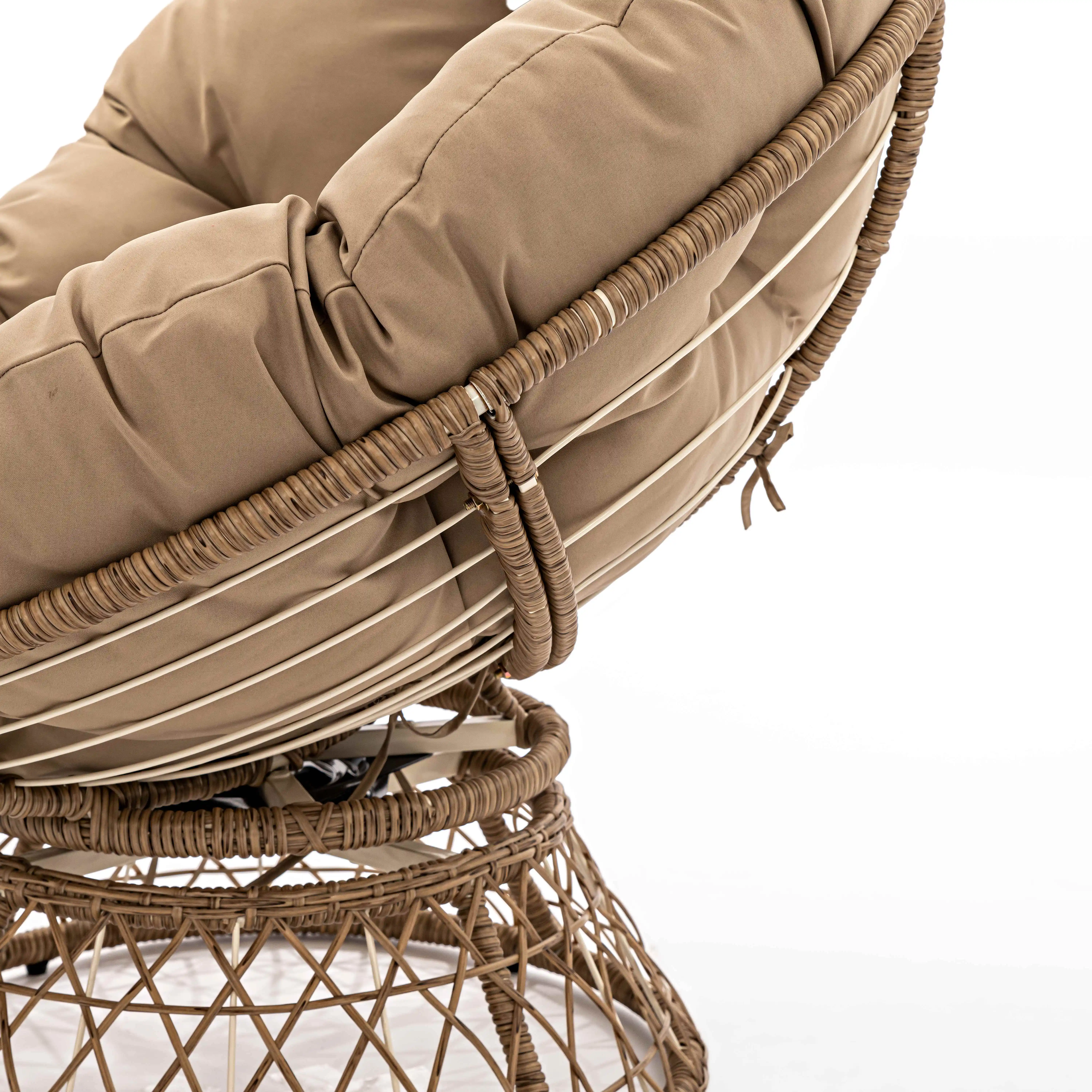 Vietnam modern and strong rattan outdoor furniture patio sofa wicker lounge chair arm sofa 2023