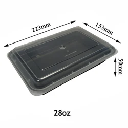 hot sell tiffin box one time use 5 compartment food container