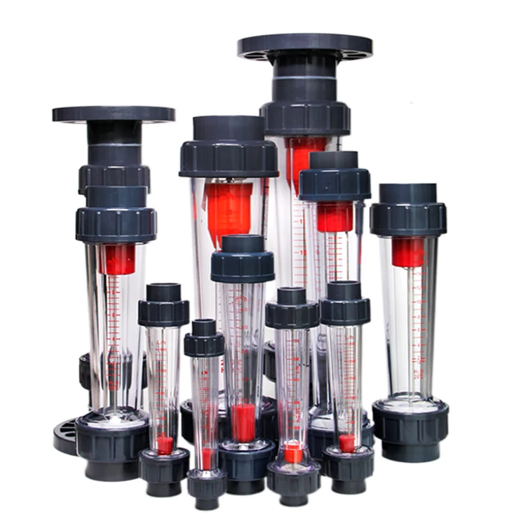 SENTEC Flange Rotameter Flowmeter DN4~100 LZS Pipe Plastic Tube Float Flow Meter for Air Gas Water Liquid