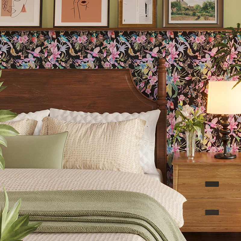 Stock Adhesive 3d Classic Pvc Vintage Flower Luxury Wallpaper Deep Embossed Wall Covering For Walls Home Decoration