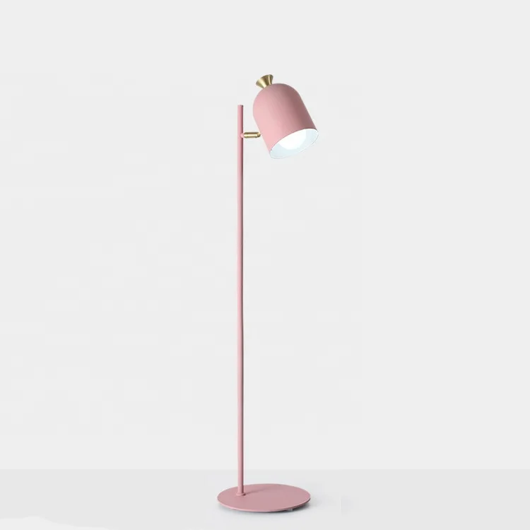 Modern simple Nordic style indoor mirror iron floor lamp light with decoration