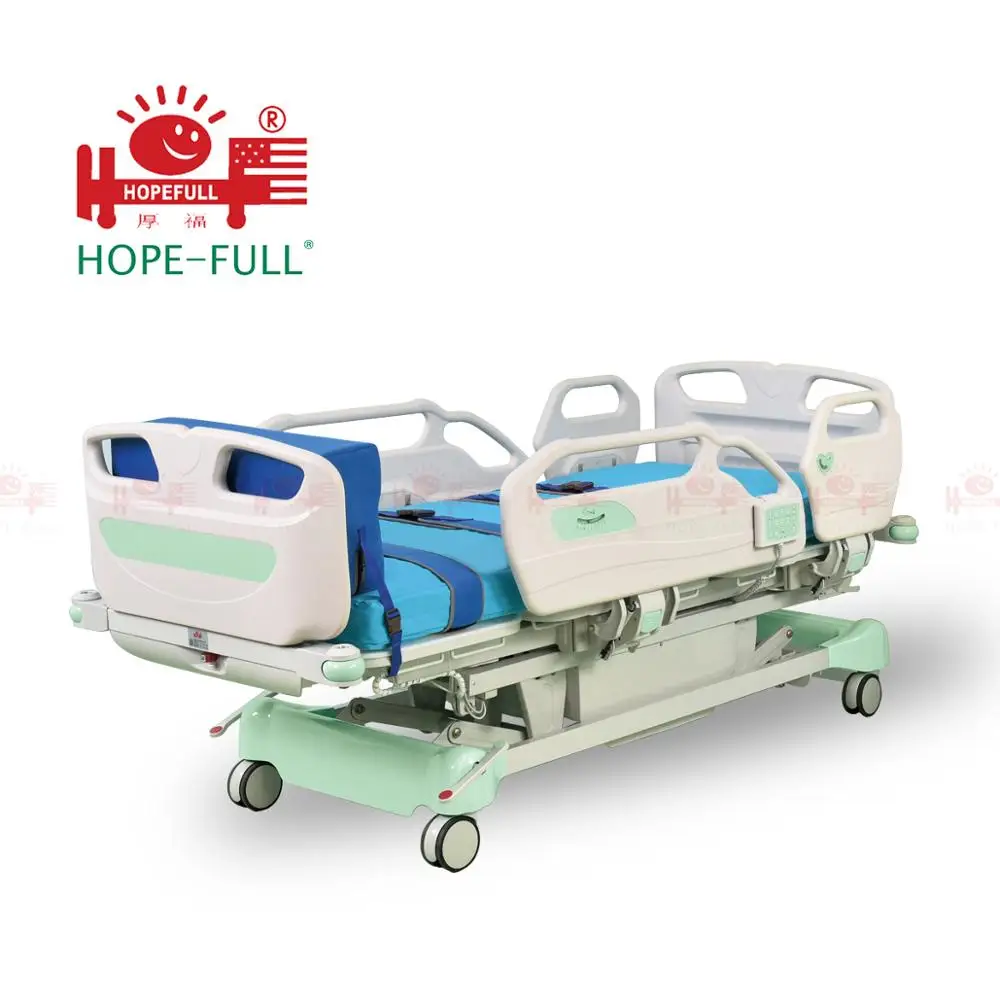 HOPEFULL  Multifunctional electric standup hospital bed Multifunction hospital icu electric medicl bed for patient