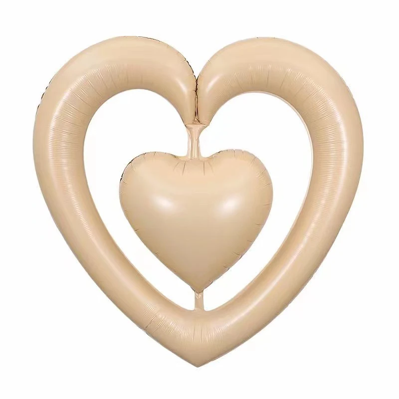 New Arrival Valentines Galobs Ballons Oversized Heart Shaped Aluminum Foil Balloon For Bridal Shower Wedding Party Decorations