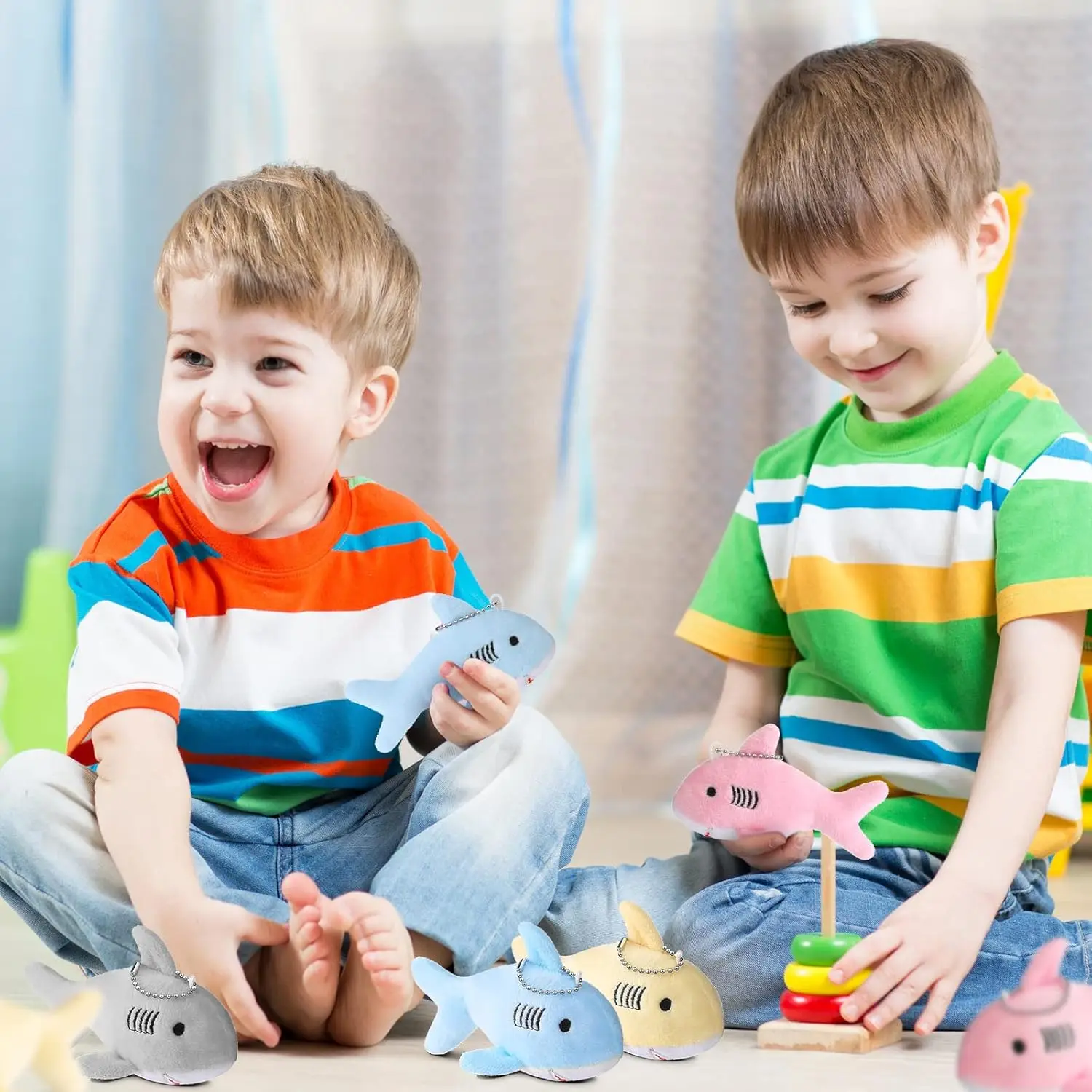 Dolphin Stuffed Plush Toy 10cm Mini Dolphin Doll Toy Keychain Bag Pendant Christmas Wedding Decoration Party Gifts For Back Pack