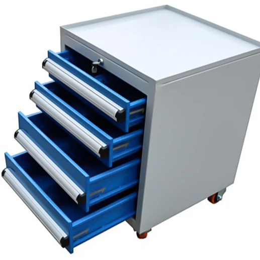 4 Drawer Storage Tool Box Trolley Workshop Hardware Mobile Multi-Functional Auto Car Repair Maintenance Toolkit Cabinet